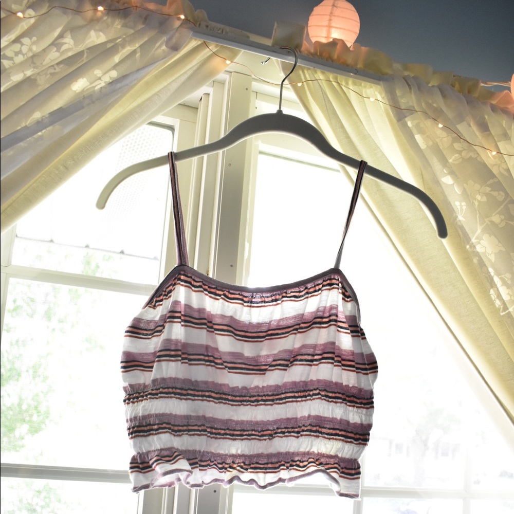 Pacsun crop top with ruching size xs